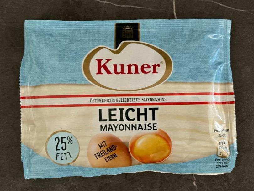 Fotografie - Leicht mayonnaise 25% Fett Kuner