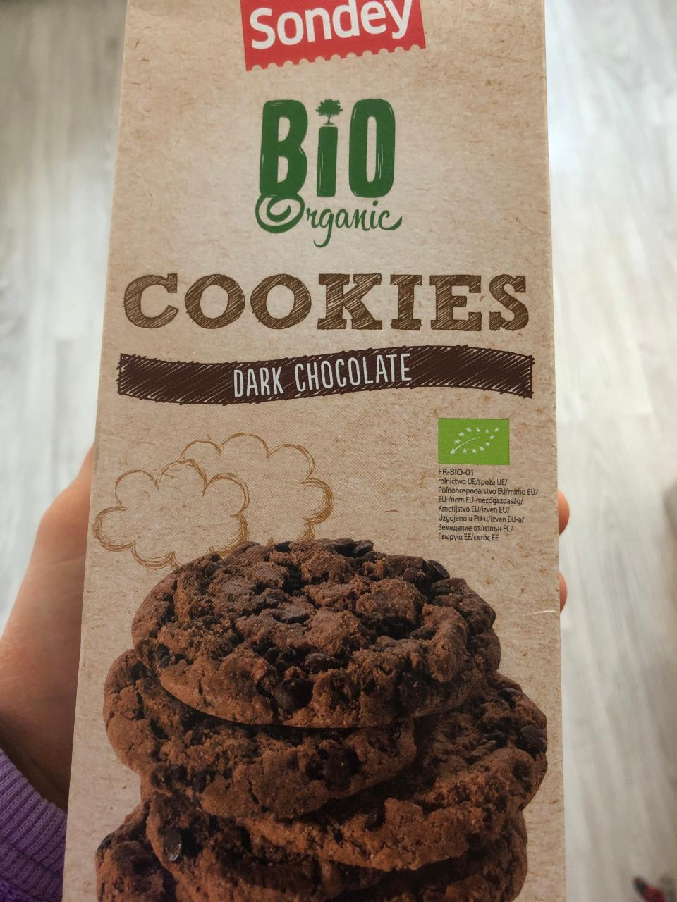Fotografie - Cookies Dark Chocolate Bio Organic Sondey