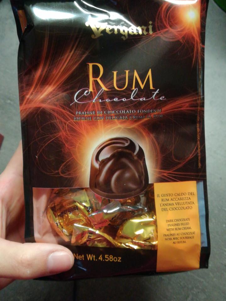 Fotografie - Vergani rum chocolate 