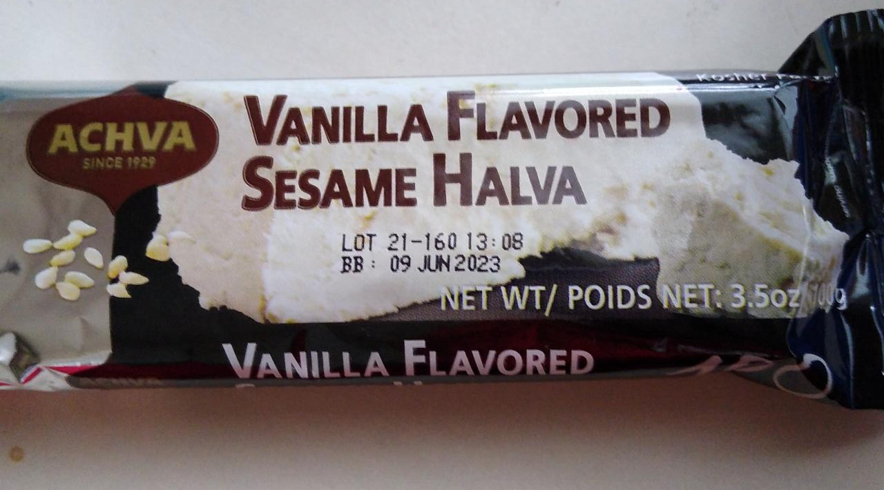 Fotografie - Vanilla Flavored Sesame Halva Achva