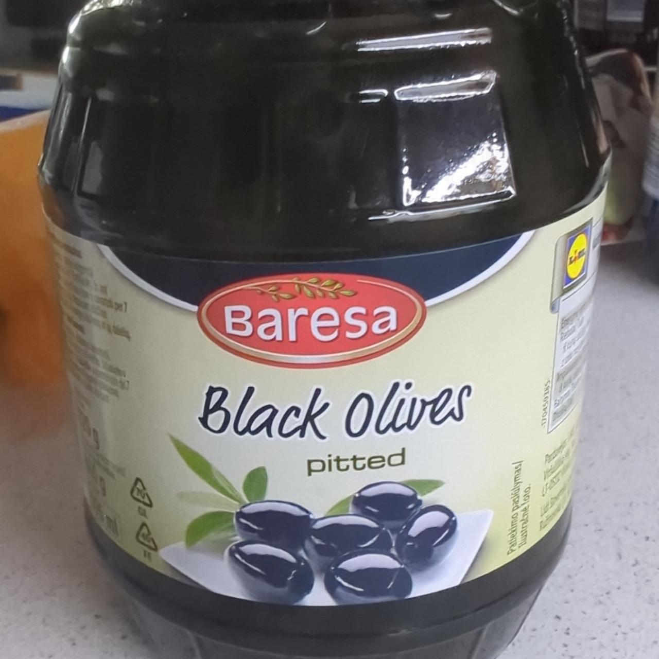 Fotografie - Black Olives pitted Baresa