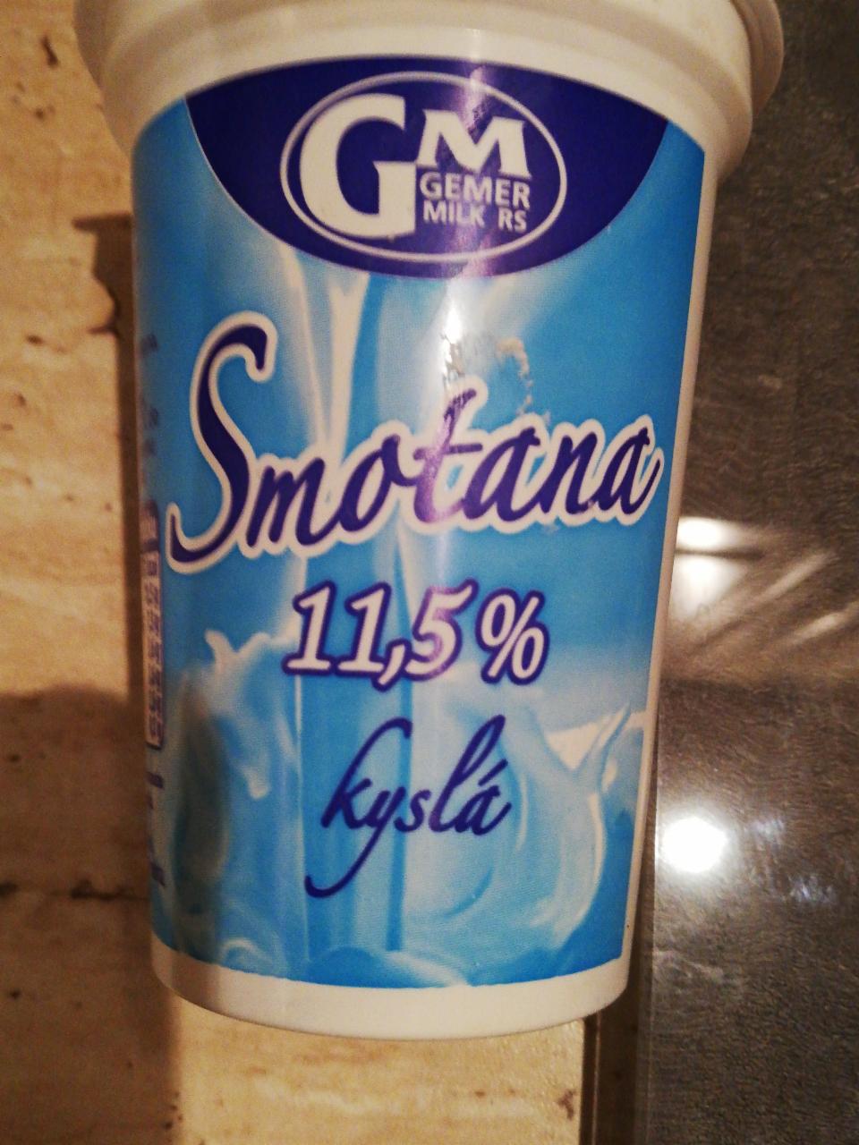 Fotografie - Smotana kyslá 11,5% Gemer milk