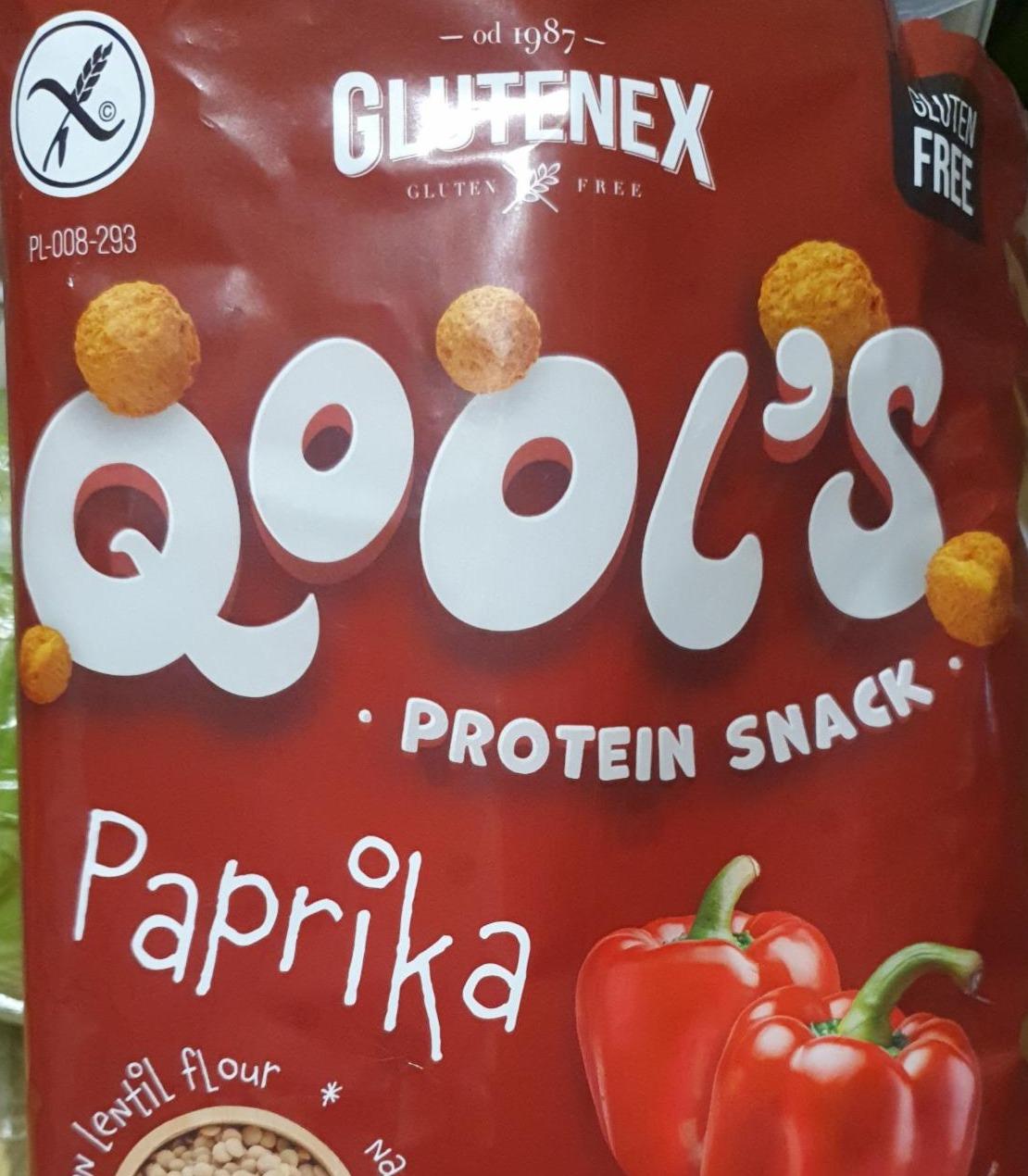 Fotografie - Qool's protein snack paprika Glutenex