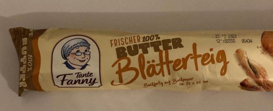 Fotografie - Frischer 100% Butter Blätterteig Tante Fanny