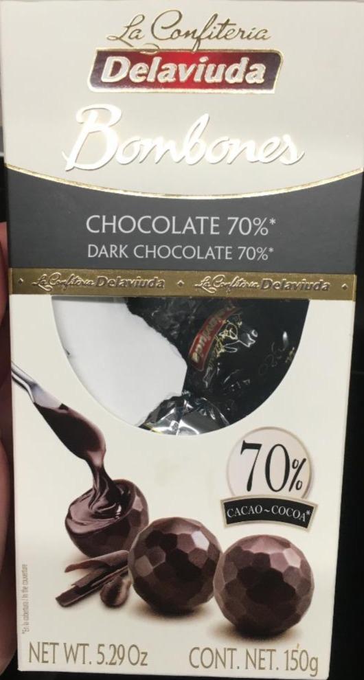 Fotografie - Delaviuda bombones Dark chokolate 70%