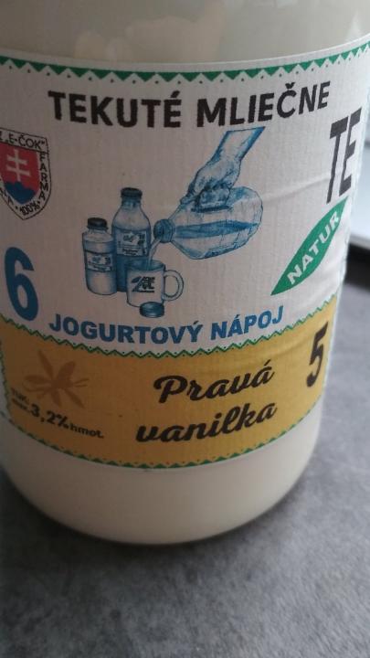 Fotografie - Jogurtový nápoj Pravá vanilka Tekuté mliečne