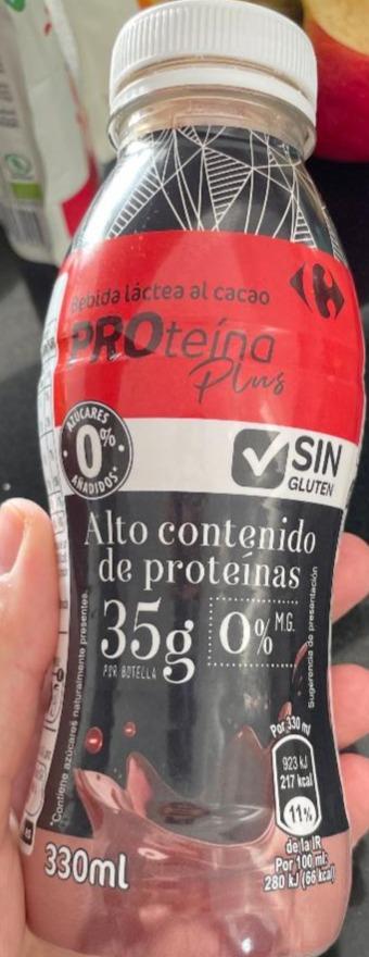 Fotografie - Bebida láctea al cacao Proteína Plus 0% Carrefour