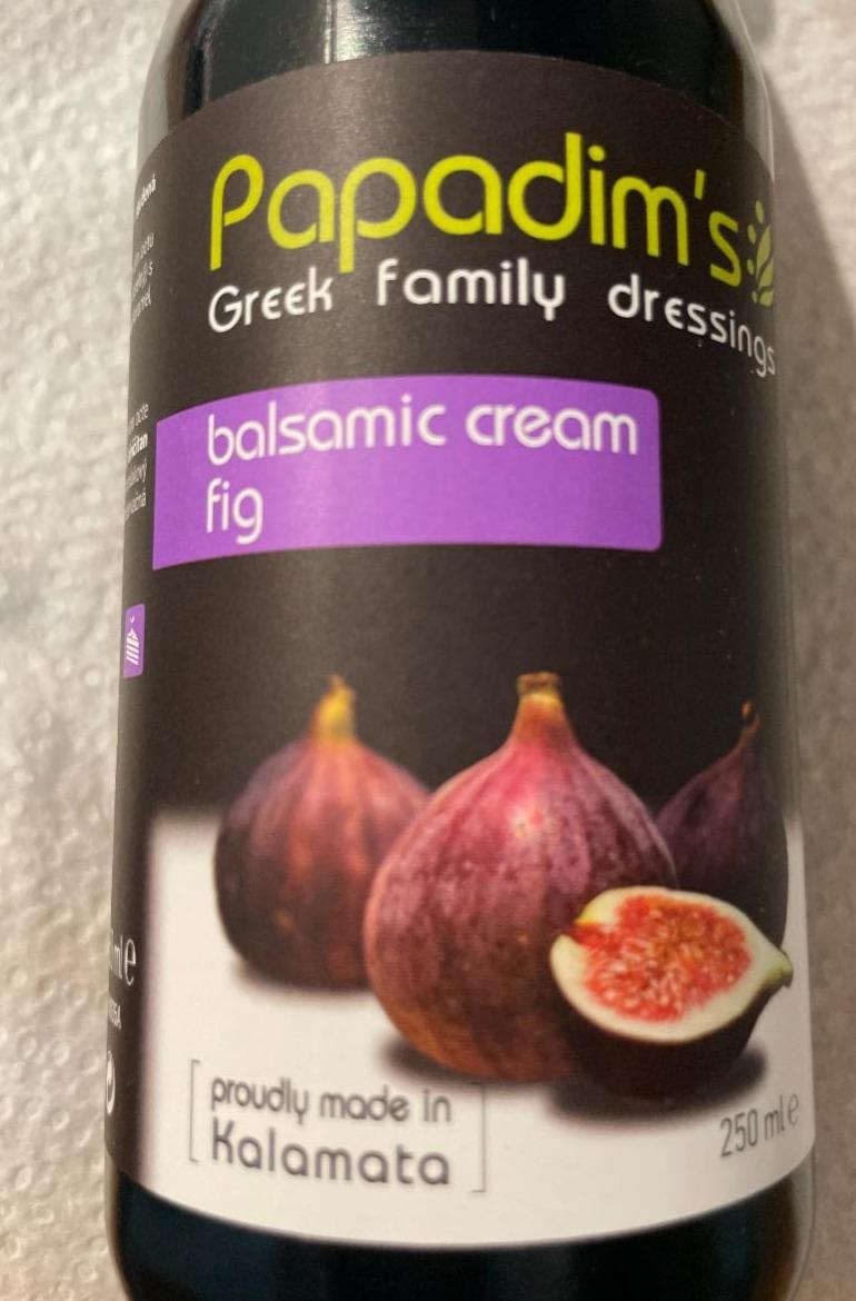 Fotografie - Papadim’s balsamic cream fig