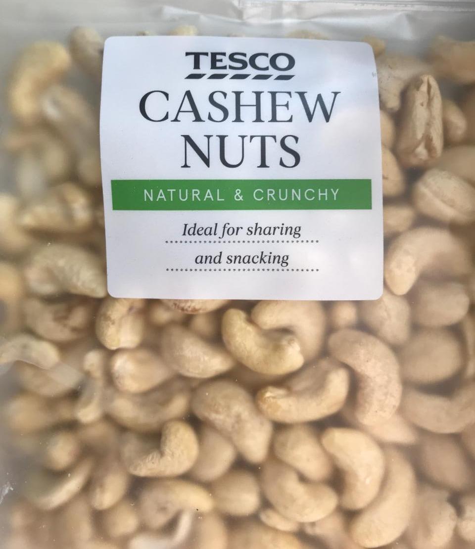 Fotografie - Cashew nuts natural & crunchy Tesco
