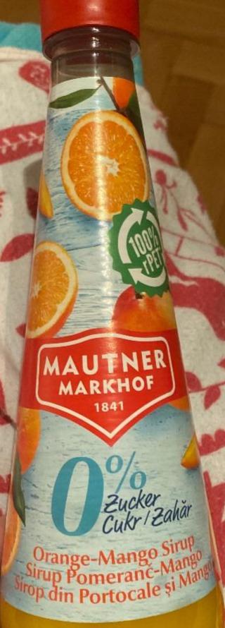 Fotografie - Sirup Pomeranč-Mango 0% cukr Mautner Markhof