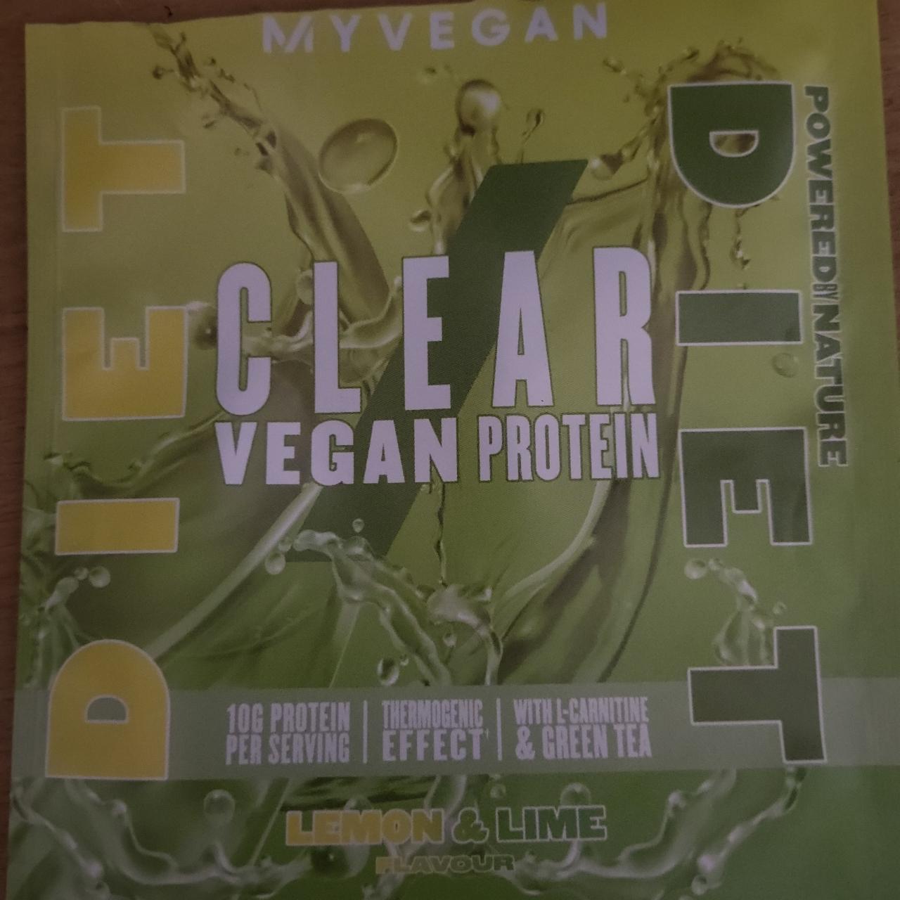 Fotografie - Clear vegan protein Lemon & Lime MyVegan