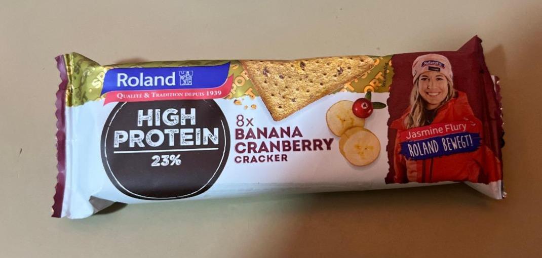 Fotografie - High Protein 23% Banana Cranberry Cracker Roland