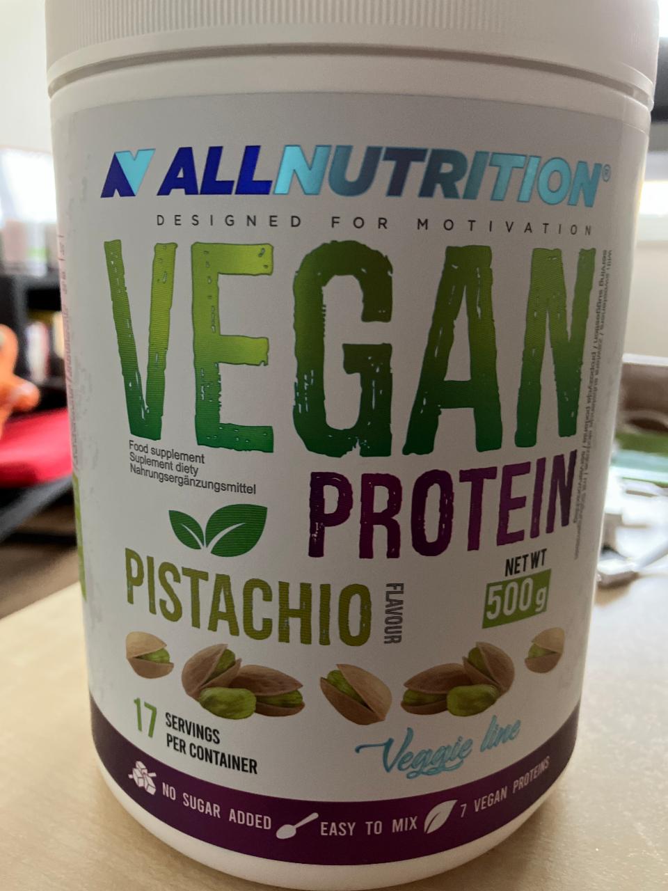 Fotografie - Vegan Protein Pistachio flavour Allnutrition