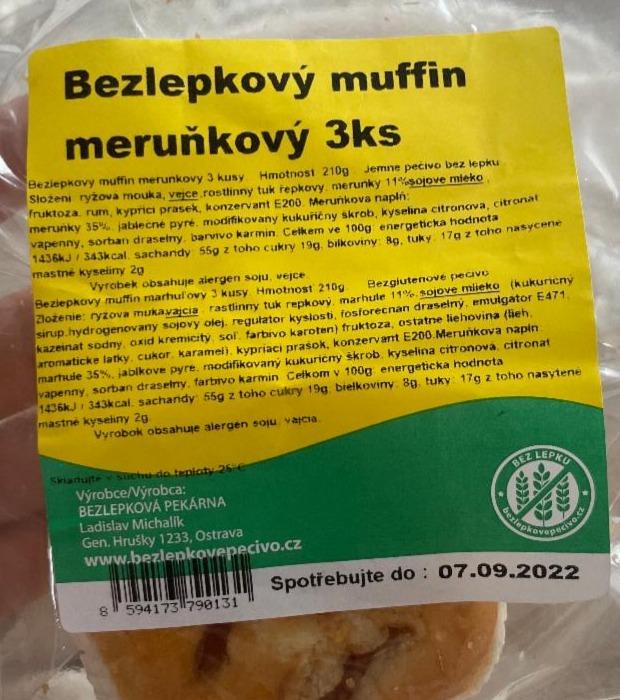 Fotografie - Bezlepkový muffin meruňkový L. Michalík