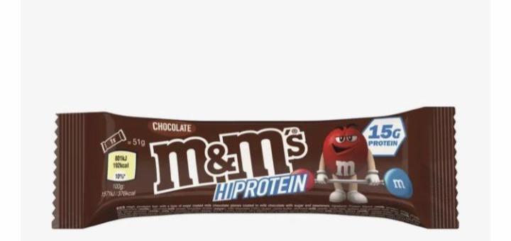Fotografie - M&M's Hi-Protein Bar Chocolate