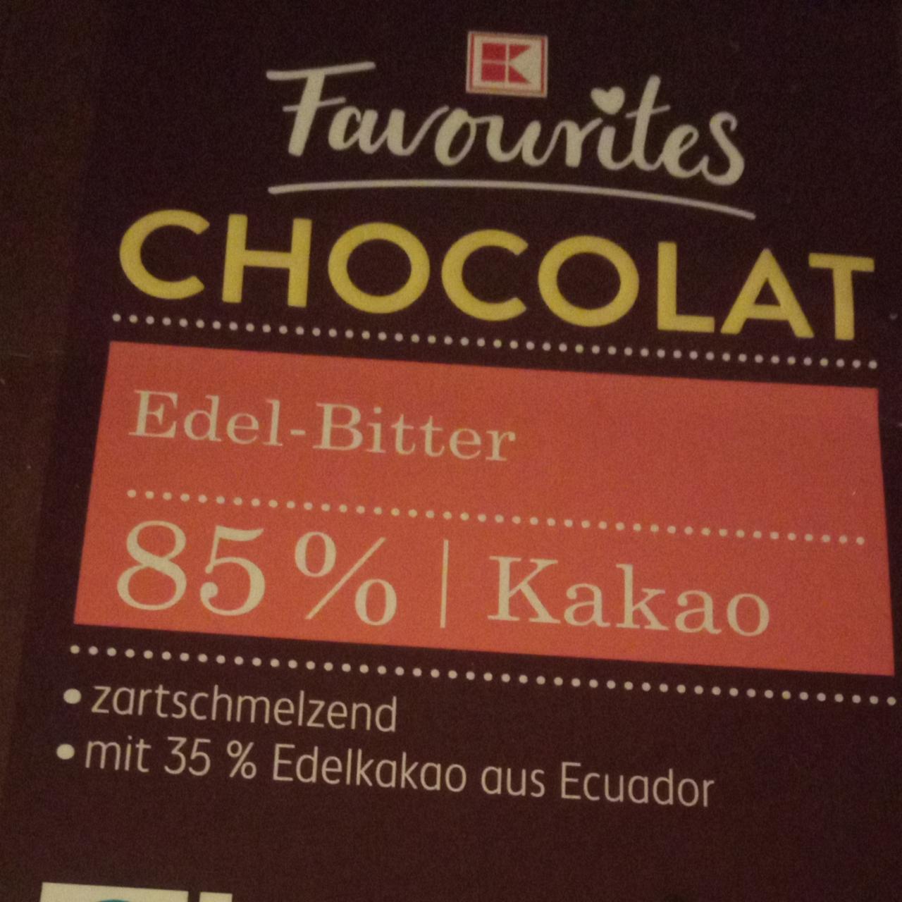 Fotografie - Chocolat Edel-Bitter 85% kakao K-Favourites