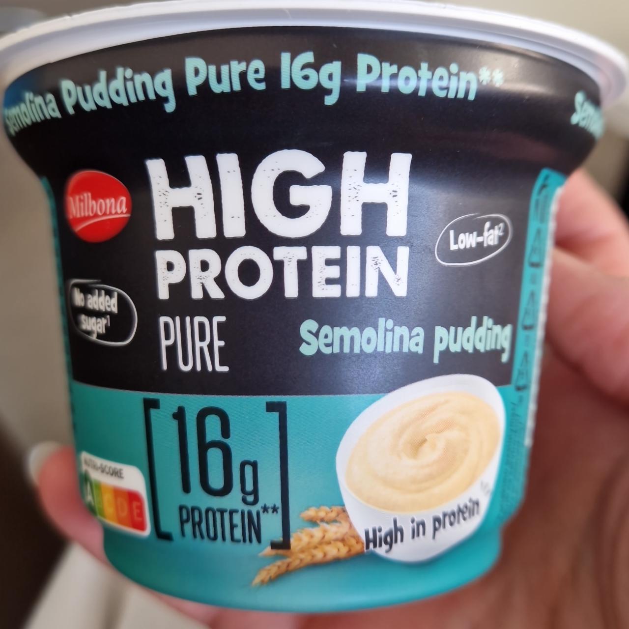 Fotografie - High Protein Semolina pudding pure Milbona