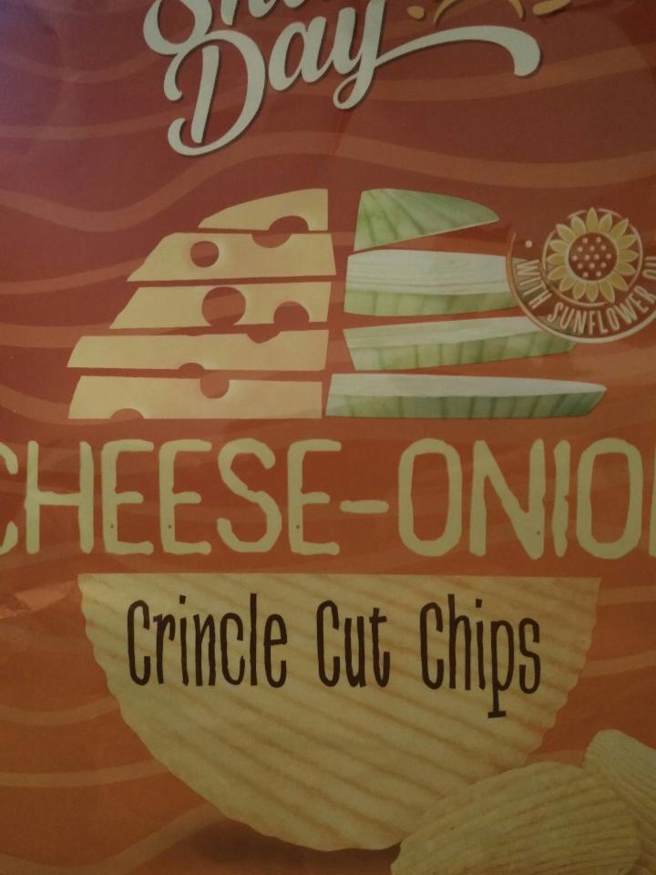 Fotografie - Cheese-onion crincle cut chips