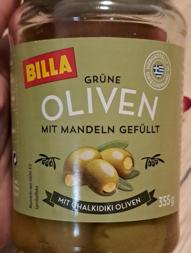 Fotografie - Grüne Oliven mit Mandeln Billa