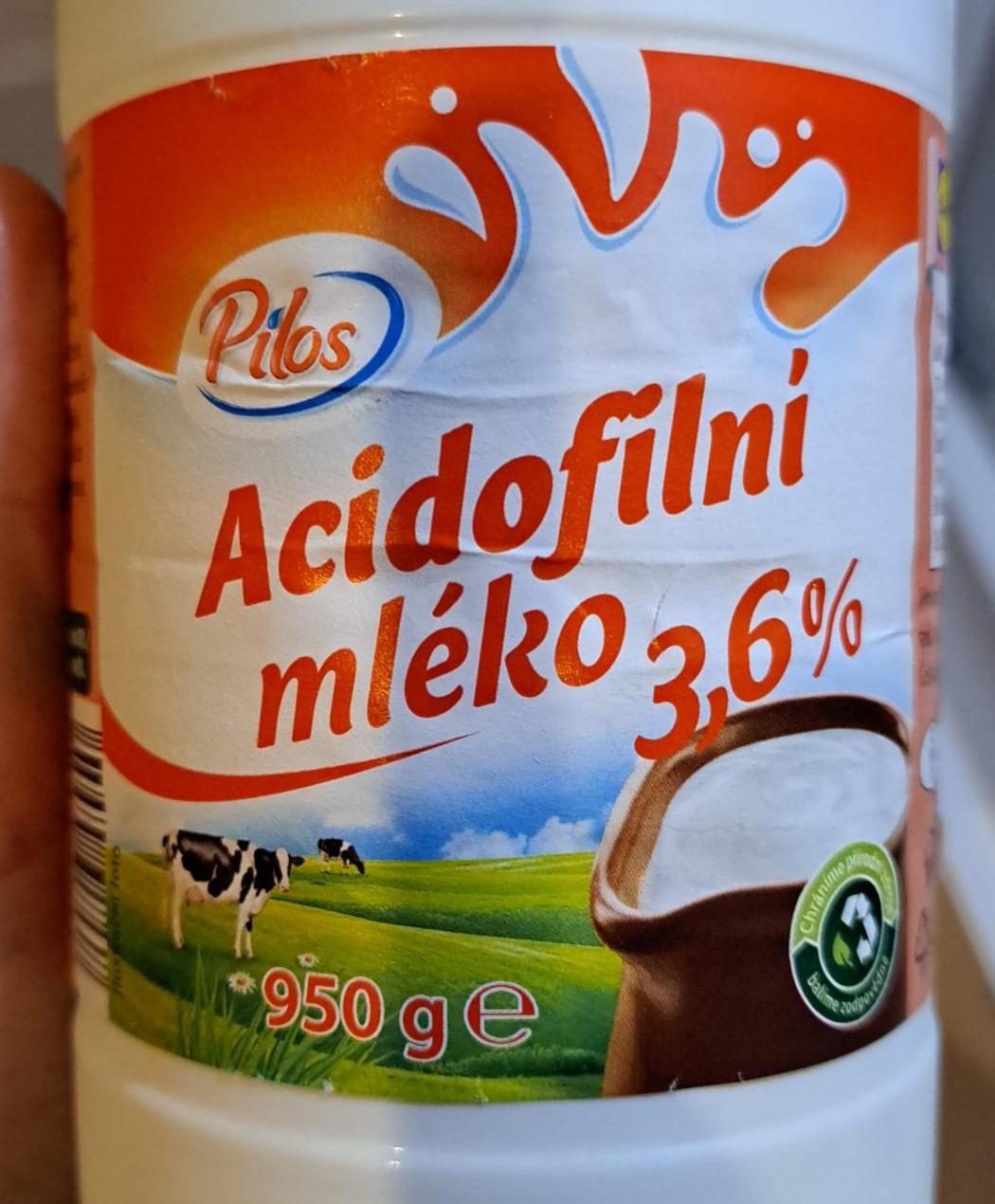 Fotografie - Acidofilní mléko 3,6% Pilos