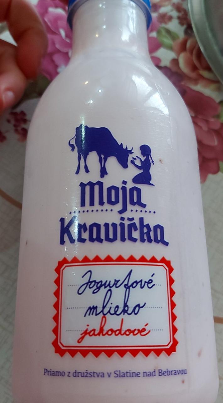 Fotografie - Jogurtove mlieko jahodové Moja kravička