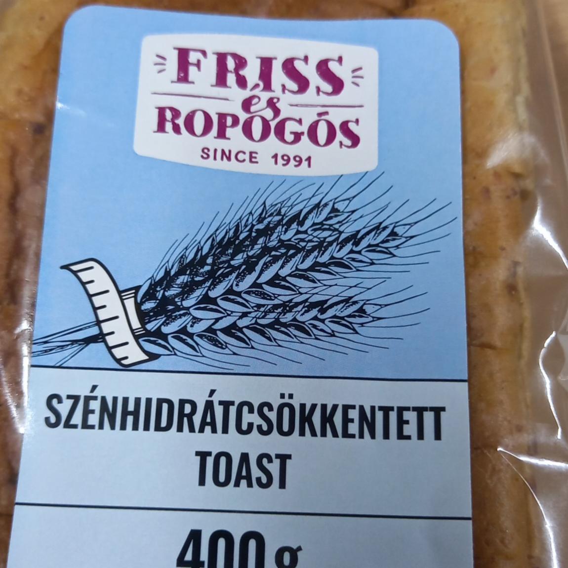 Fotografie - Szénhidrátcsökkentett toast Friss és repogós
