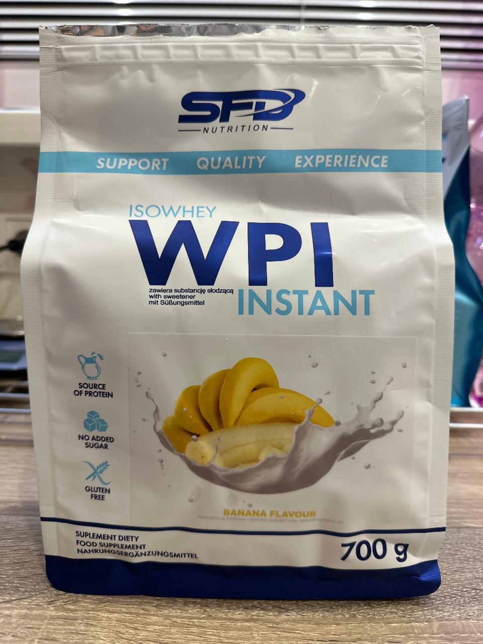 Fotografie - Isowhey WPI Instant Banana flavour SFD Nutrition