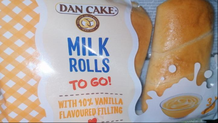 Fotografie - Milk rolls la to go! with 40% vanilla flavoured filling Dan cake