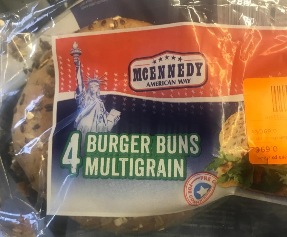 Fotografie - 4 Burger Buns Multigrain McEnnedy American Way