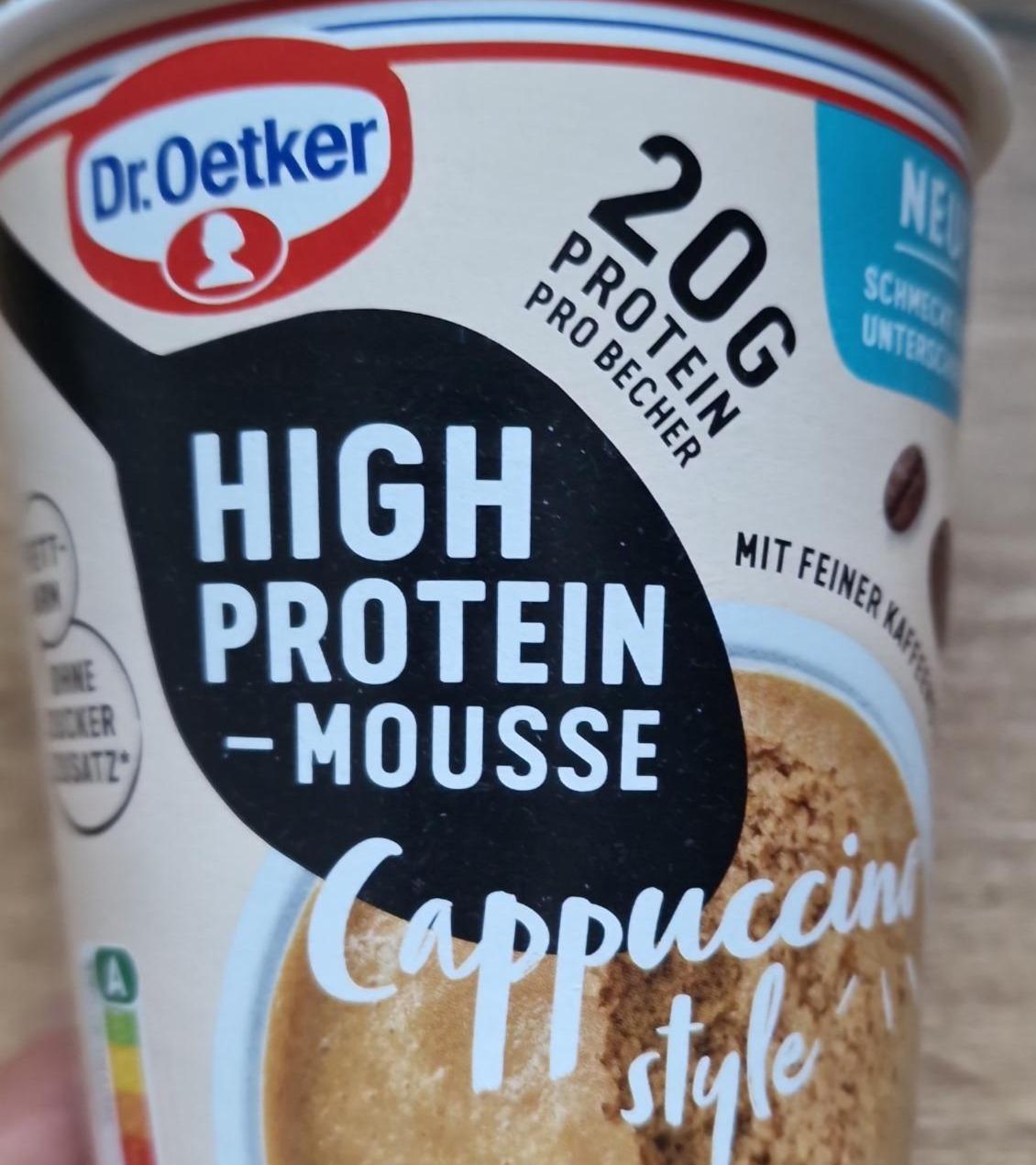 Fotografie - High Protein-Mousse Cappuccino style Dr.Oetker