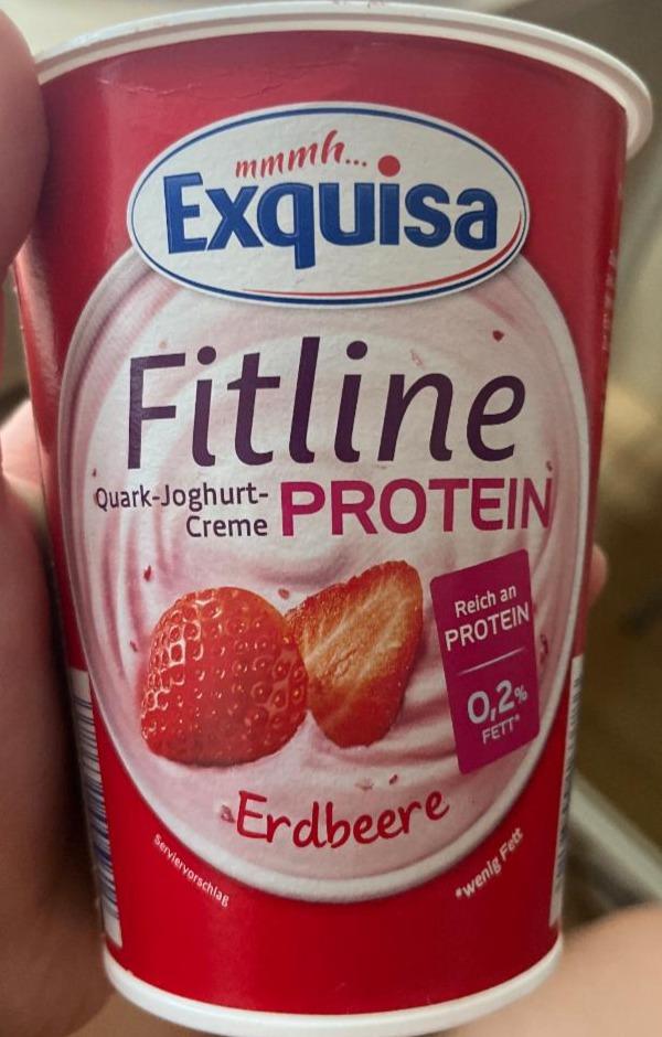 Fotografie - Fitline Quark-Joghurt-Creme Protein Erdbeere Exquisa