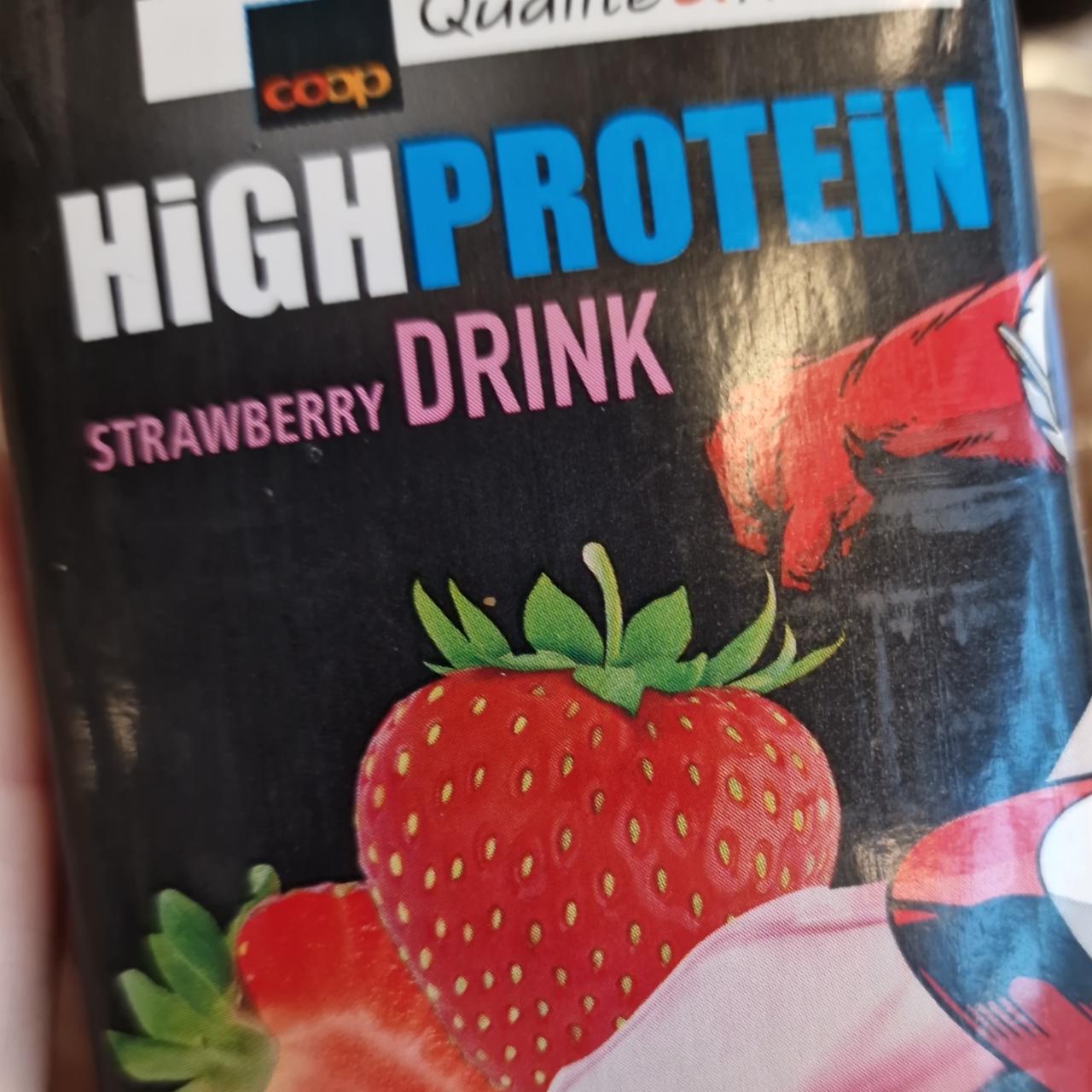 Fotografie - High protein strawberry Milk coop