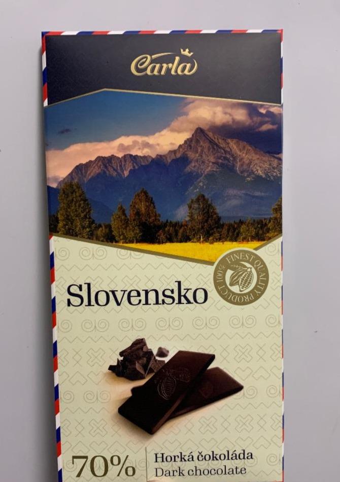 Fotografie - Slovensko 70% Horká čokoláda Carla