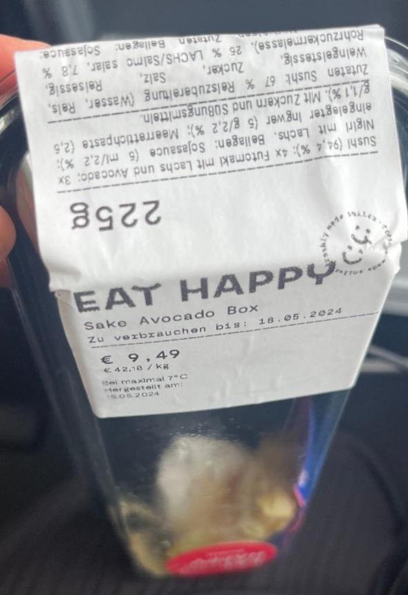 Fotografie - Sake avocado box Eat Happy