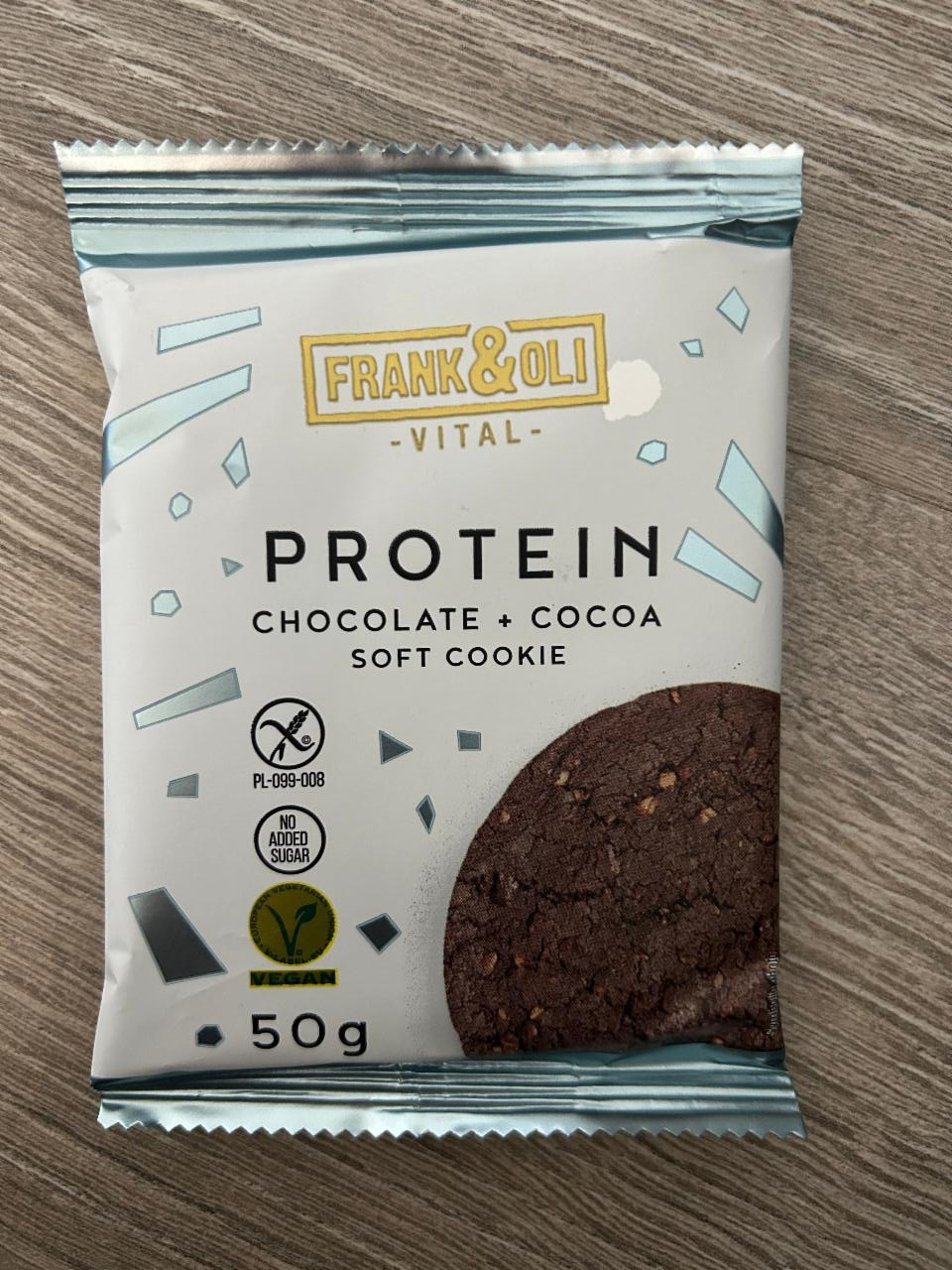 Fotografie - Protein Chocolate + Cocoa Soft Cookie Frank&Oli