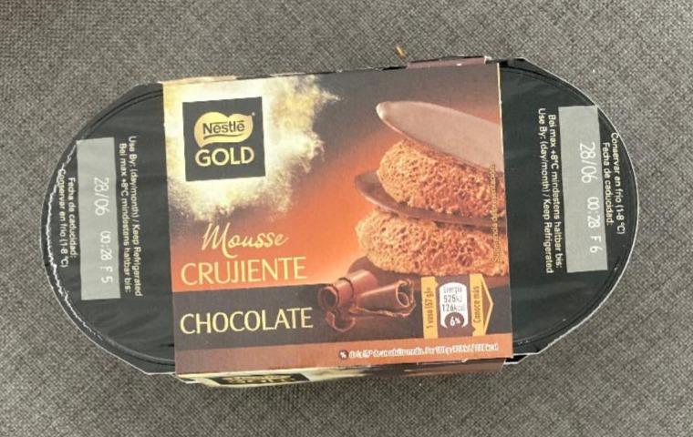 Fotografie - Mousse Crujiente Chocolate Nestle Gold