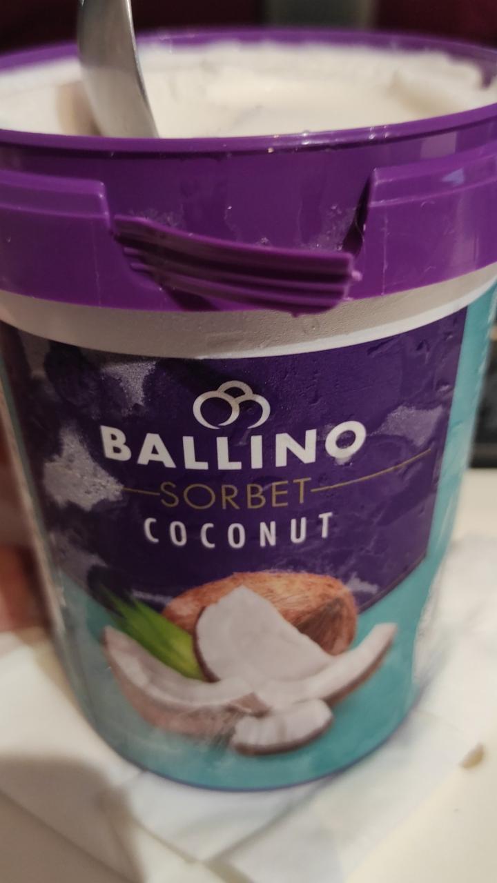 Fotografie - Ballino sorbet coconut (hodnoty pre ml)