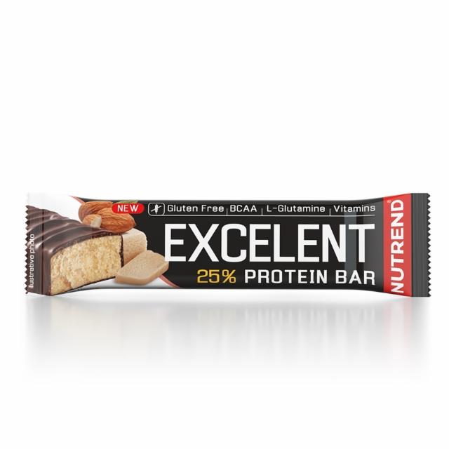Fotografie - Excelent 25% protein bar marzipan with almonds with real milk chocolate Nutrend