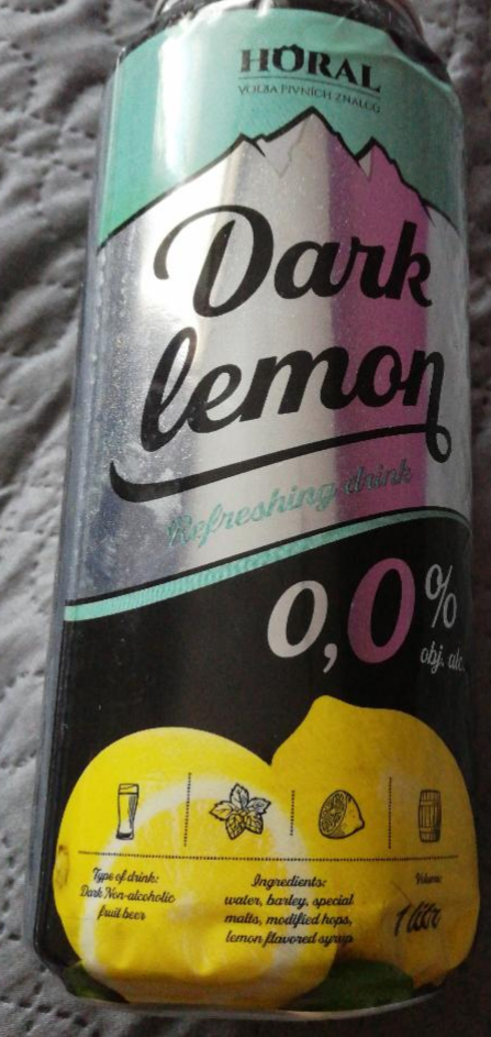 Fotografie - Dark lemon HORAL nealkoholické pivo