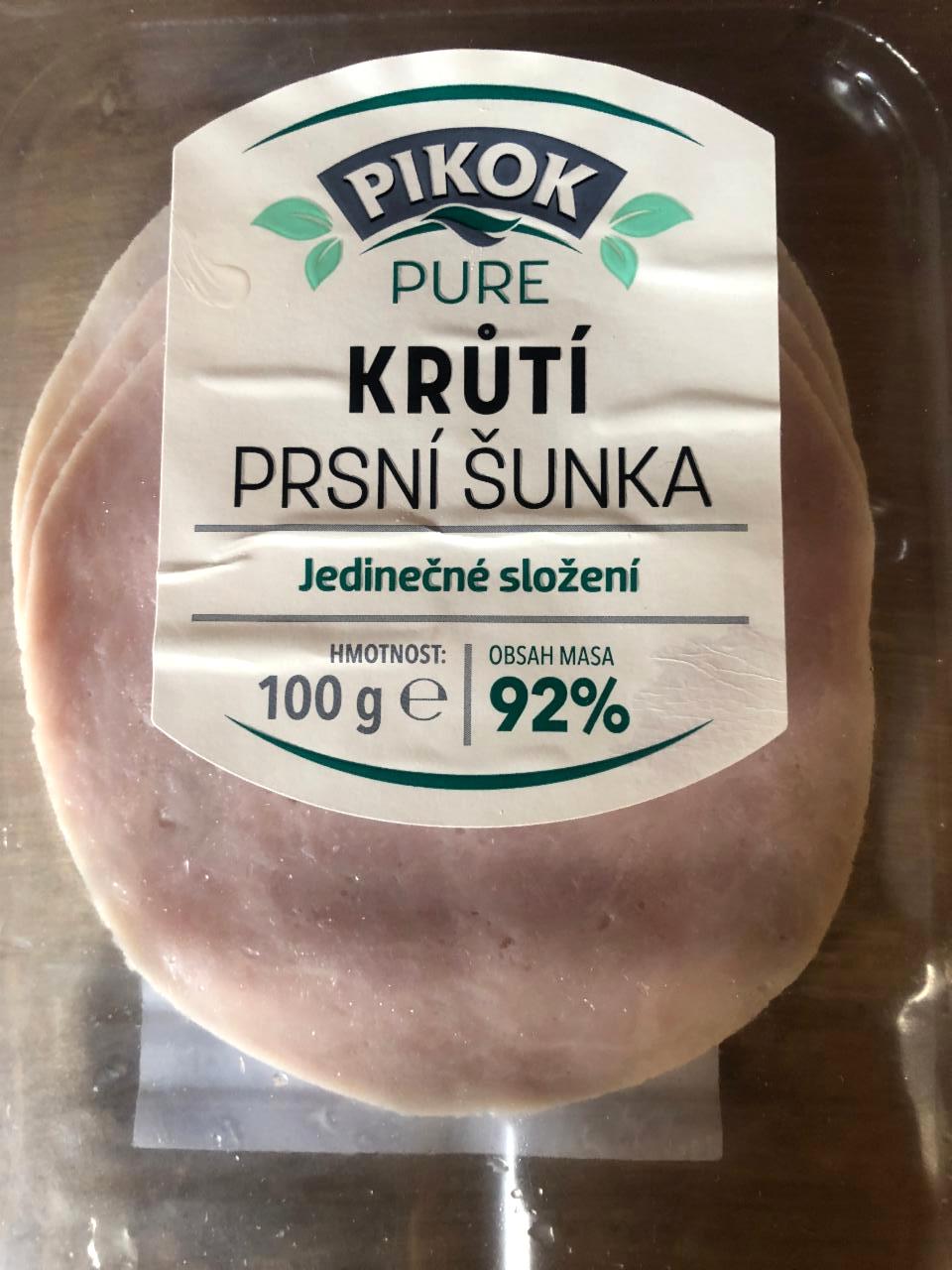 Fotografie - Krůtí Prsní Šunka 92% masa Pikok Pure