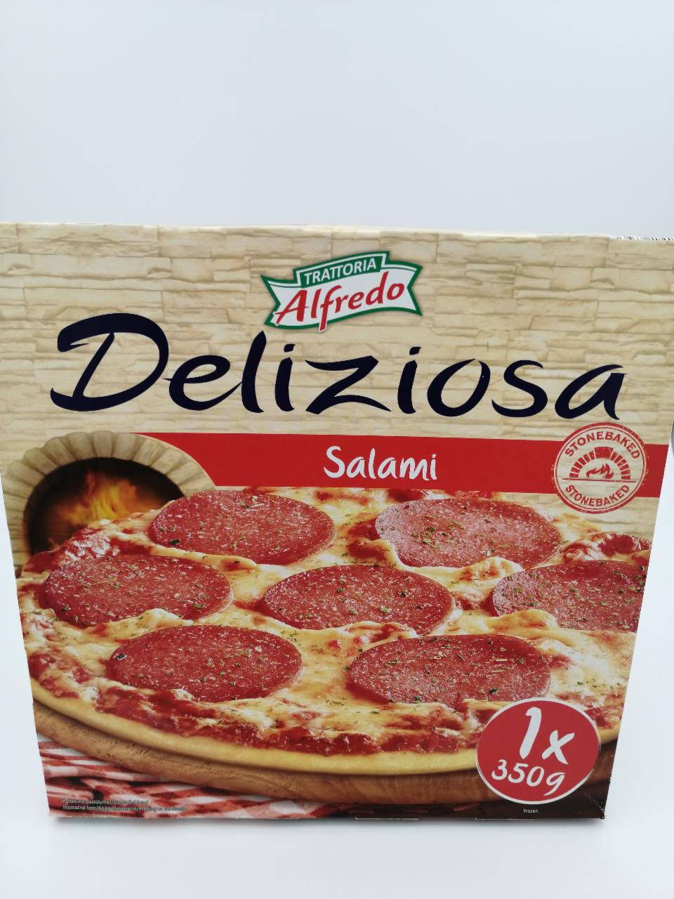 Fotografie - Pizza Salame Steinofen Trattoria Alfredo