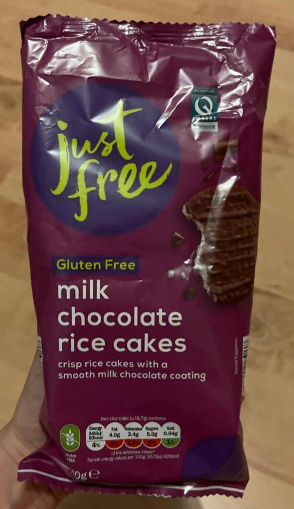 Fotografie - Milk Chocolate Rice Cakes Just Free