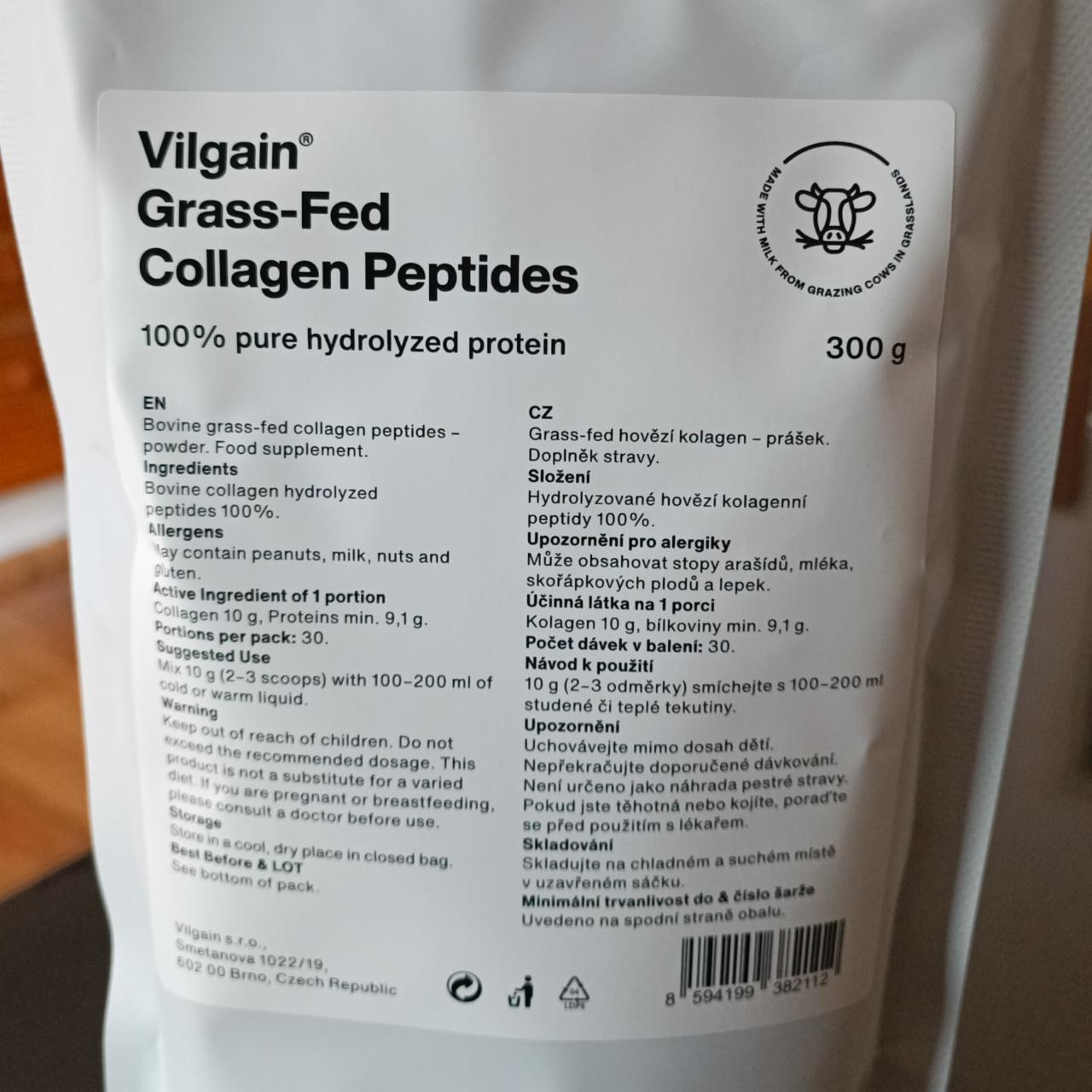 Fotografie - Grass-Fed Collagen Peptides Vilgain