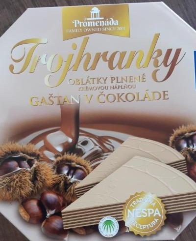 Fotografie - Trojhranky Gaštan v čokoláde Promenáda