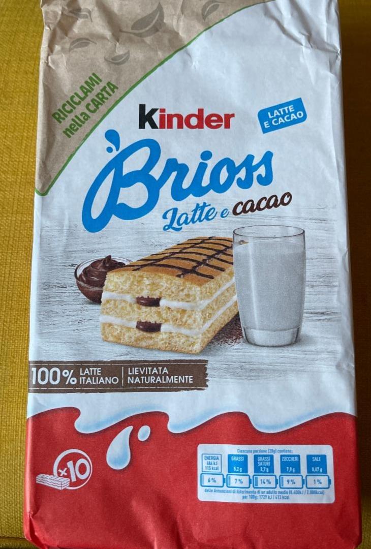 Fotografie - Kinder Brioss Latte e cacao