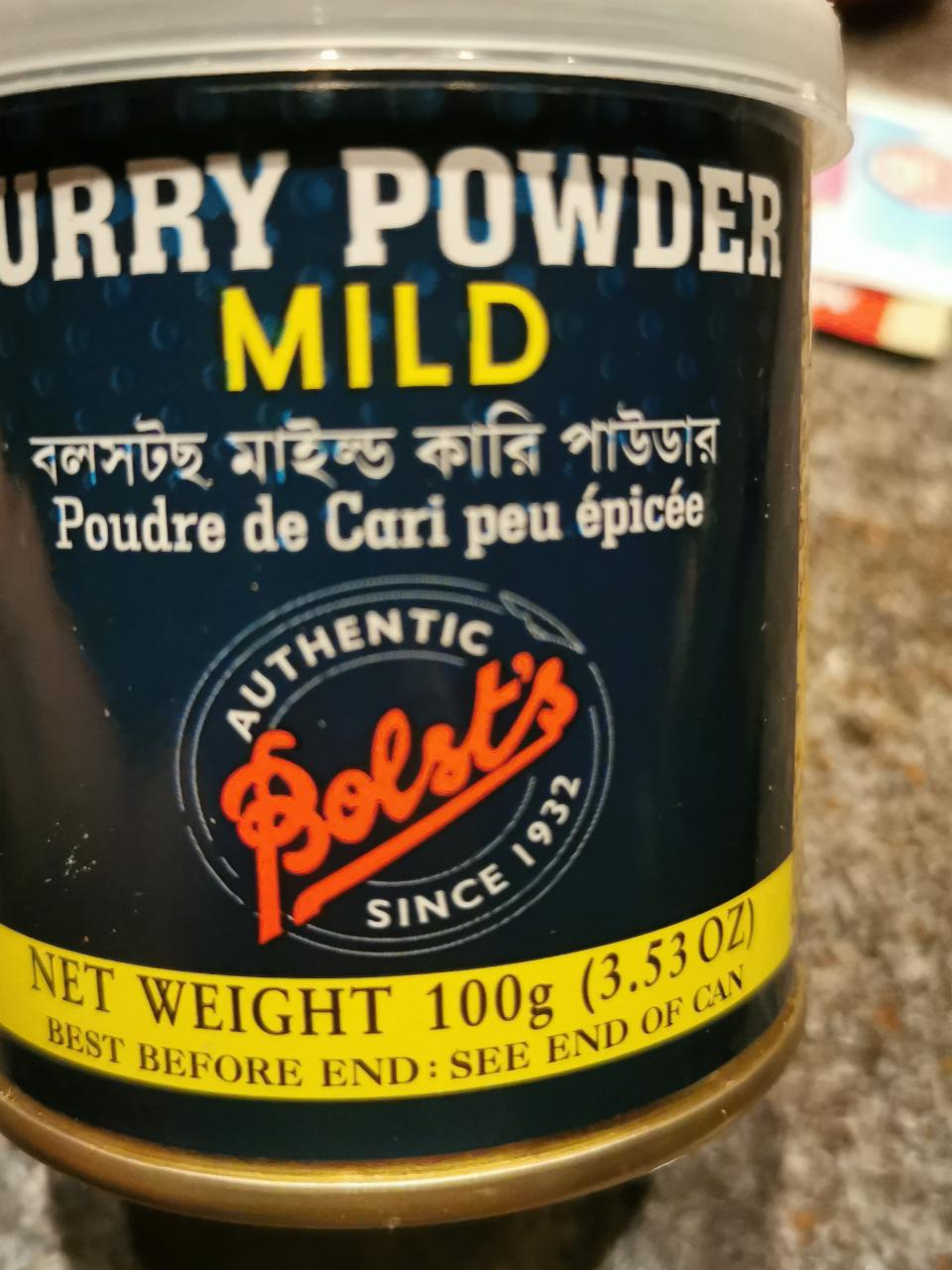Fotografie - Curry powder mild Bolsts