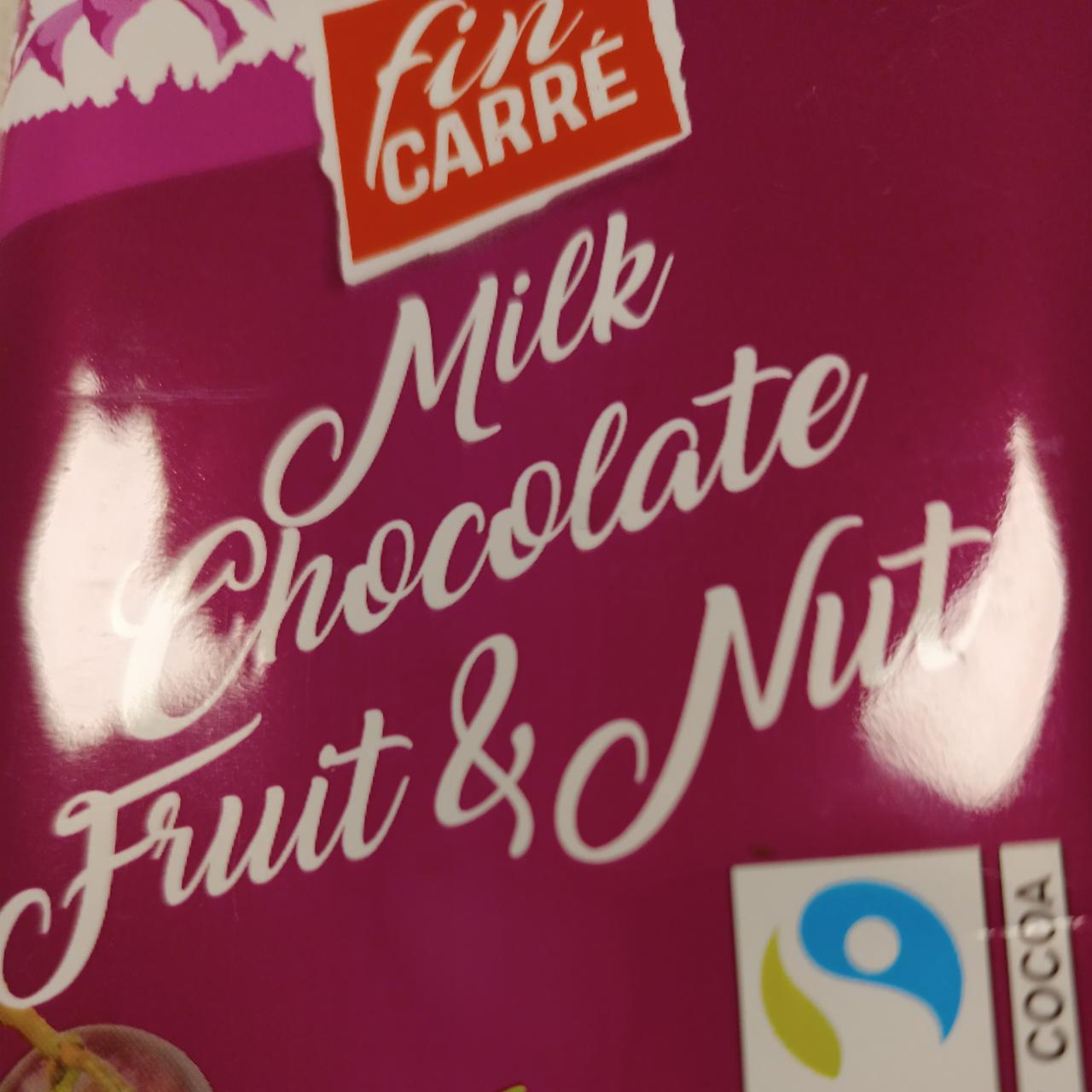 Fotografie - Milk Chocolate Fruit & Nut Fin Carré