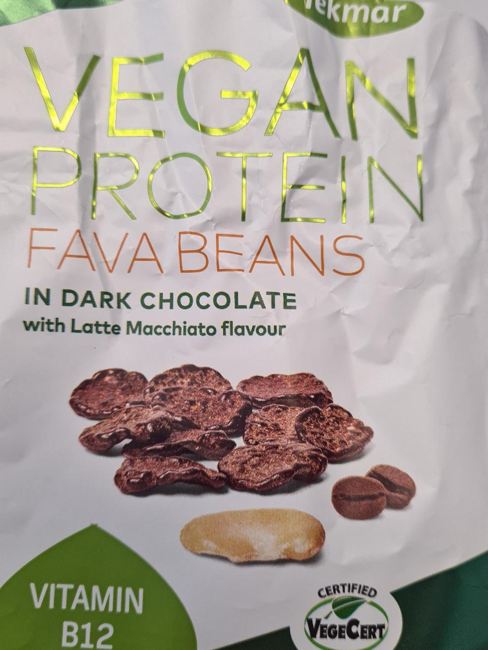 Fotografie - Vegan Protein Fava Beans in Dark chocolate with Latte Macchiato flavour