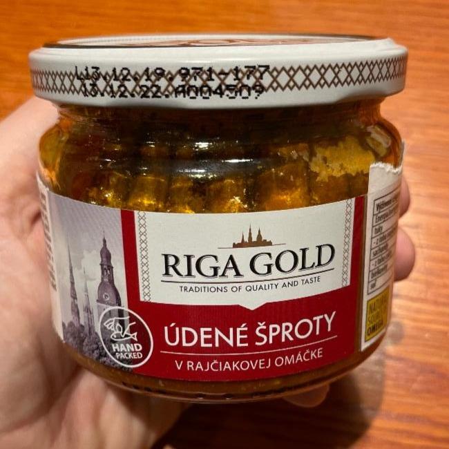Fotografie - Údené šproty v rajčiakovej omáčke Riga Gold