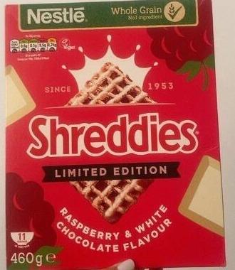 Fotografie - Shreddies Limited Edition Raspberry & White Chocolate Flavour Nestlé